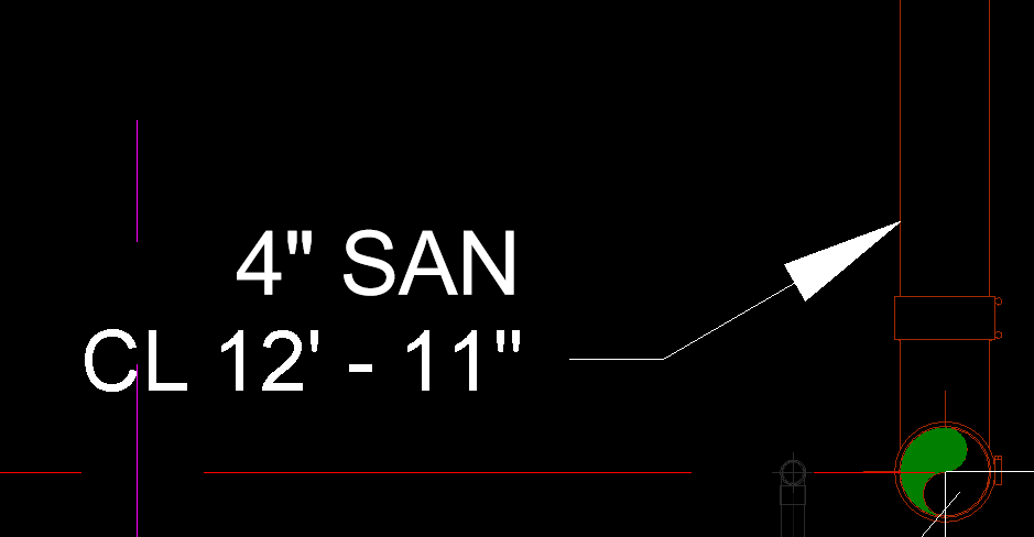 Correct pipe size tag spacing